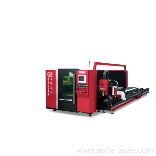 3KW plate and tube fiber laser cutter